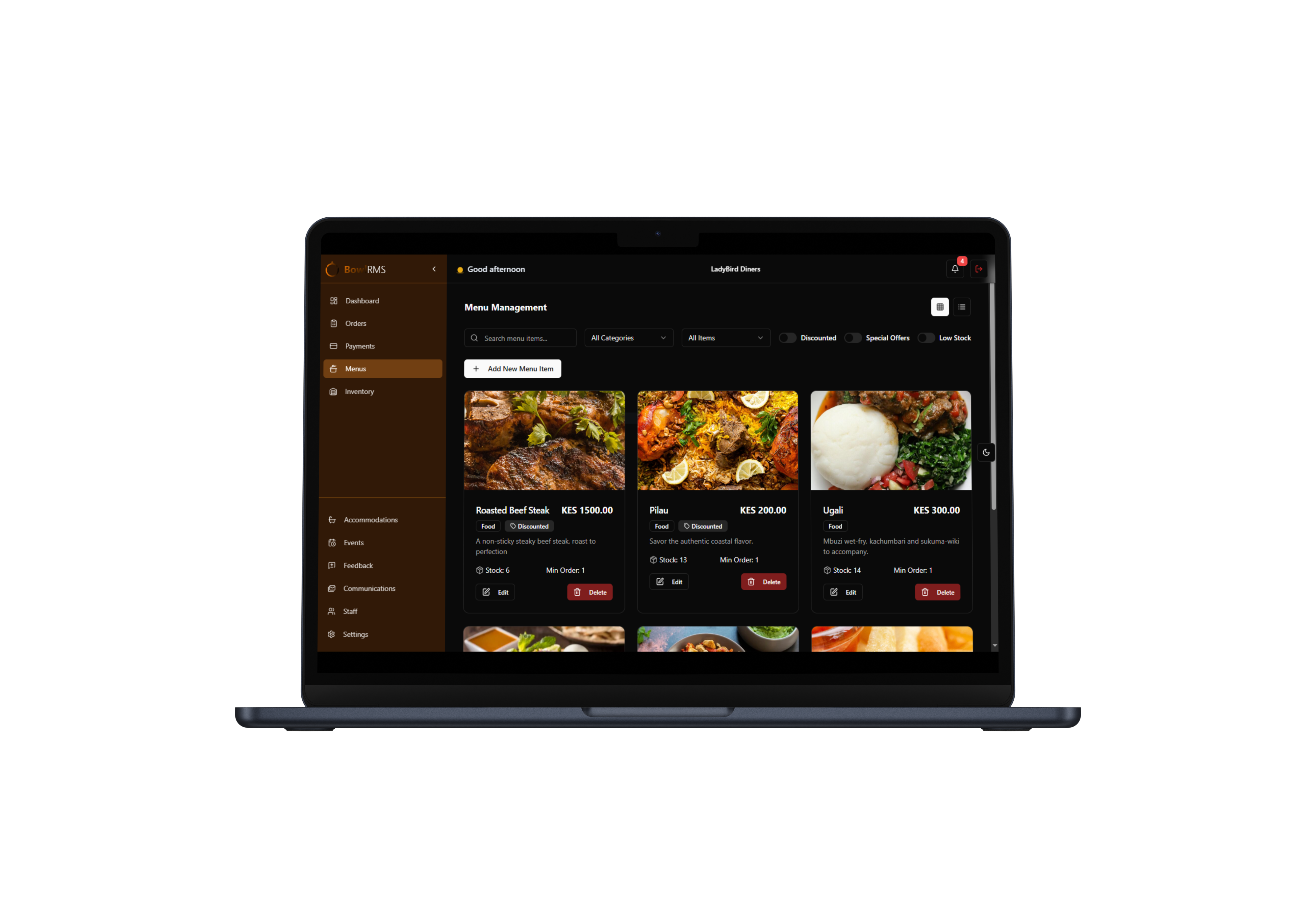 Digital Menus
